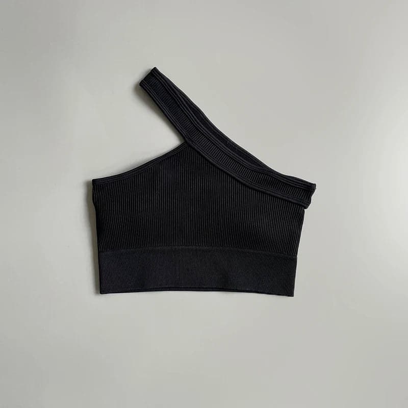 Crescent One-Shoulder Top